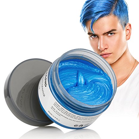 HailiCare Blue Hair Wax 4.23 oz, Professional Hair Pomades, Natural Matte Hairstyle Max for Men Women (Blue)