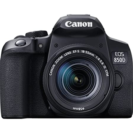 Canon EOS 850D 24.1 Digital SLR Camera (Black) with EF S18-55 IS STM Lens