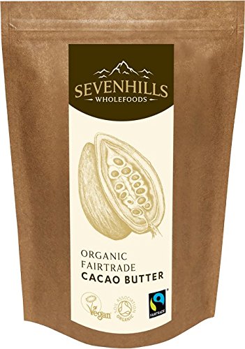 Sevenhills Wholefoods Organic Cacao / Cocoa Butter, Wafers, Soil Association certified organic (500g Fairtrade)