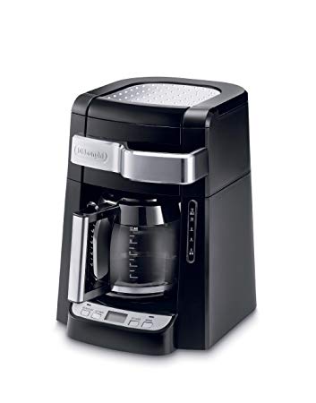 DeLonghi DCF2212T 12-cup Drip Coffee Maker with Front Access, Black