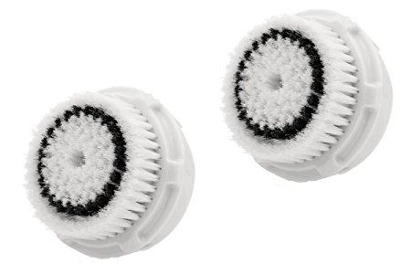 Replacement Brush Heads for Sensitive Skin Cleansing, 2-pack, fits Mia 1, Mia 2, Mia 3/Aria, PLUS, Smart Profile, Alpha Fit Men's Cleansing Devices (pack of 2)