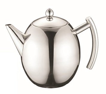 JustNile Stainless Steel Teapot Tea Kettle - 1.5L/50.72oz/0.39 gallon Oval Body Shape