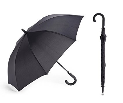 Parachase Unisex Auto Open Stick Umbrella Storm Resistant Large