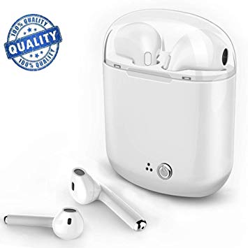True Wireless Bluetooth Headphones,in-Ear Wireless Earbuds Stereo Bluetooth Headset with Microphone IPX7 Anti-Sweat Sports Earbuds,Earphones Compatible with Samsung/Apple/Airpods/Android/iPhone