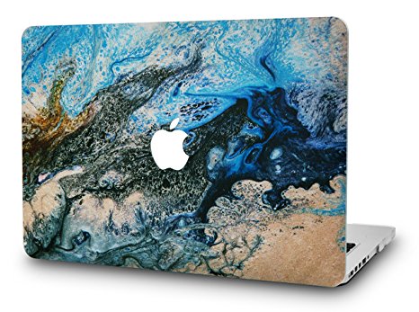 KEC MacBook Pro 15 Inch Case (2017 & 2016 Touch Bar) Plastic Hard Shell Cover A1707 (Sea)