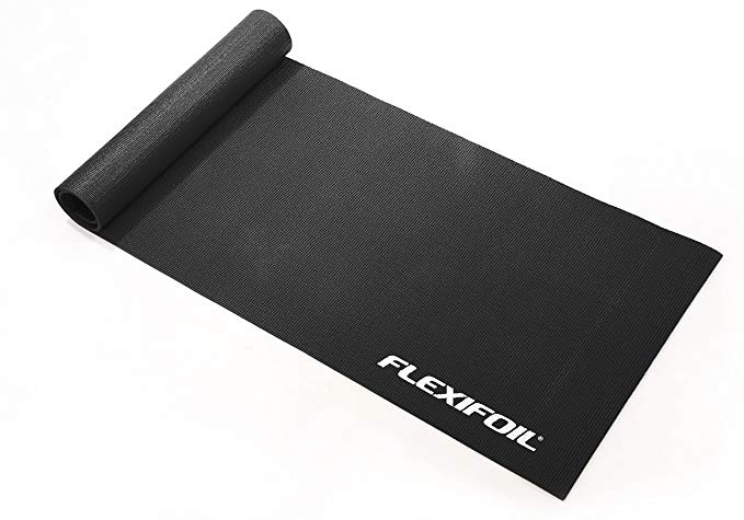 FLEXIFOIL Durable Long Thick Foam Black, Pink or Blue Workout Mat. Home or Gym Equipment for Sports, Yoga, Meditation, Fitness, Pilates, Exercise, Aerobics and Sit Ups. Ideal for use on Carpet or Wood
