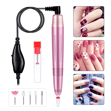 Nail Drill Upgrade 25000RPM Electric Nail Drill Compact Professional Nail File Kit for Acrylic,Gel Nails,Manicure Pedicure Polishing Shape Tools Design for Home Salon Use