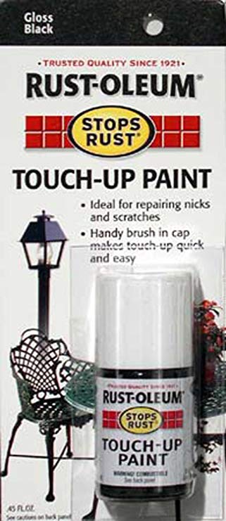 Rust-Oleum 215057 Stops Rust Touch-Up Paint, 0.45-Ounce, Black