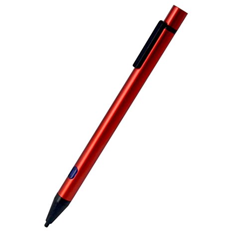 Salute Stylus Pen Active Touch Screen Capacitive Drawing Pen USB Charging Capacitor for iPhone iPad Samsung Tablet Red