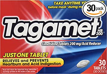 Tagamet HB 200 Acid Reducer Tablets, Cimetidine 200 mg, 30 ct