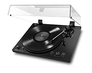 ION Audio PRO100BT | Bluetooth Enabled Automatic Belt Drive Turntable with 2 Selectable Turntable Speeds (33 1/3 and 45 RPM), Switchable Phono Preamplifier and Dustcover