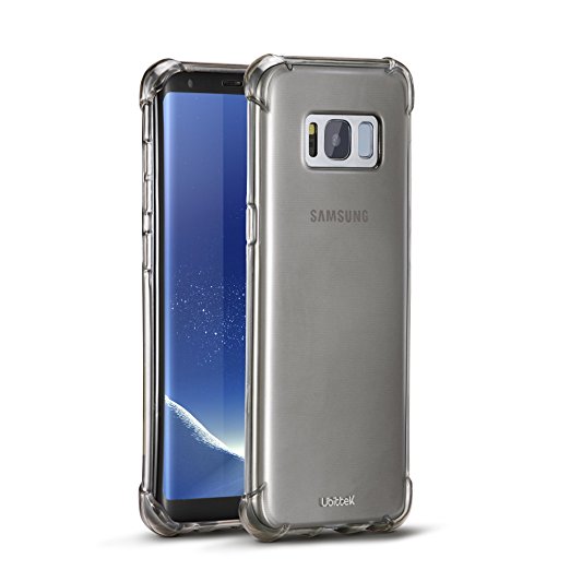 Samsung Galaxy S8 Case with Soft TPU Material and Shock-Absorbing, Scratch Resistant Cover by Ubittek, Phone Case for Samsung Galaxy S8 2017 (Gray)