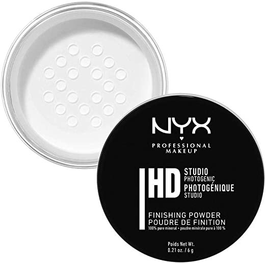 NYX Professional Makeup Studio Finishing Powder, Loose Format, Matte Finish, Oil Absorbing, Vegan Formula, Shade: Translucent
