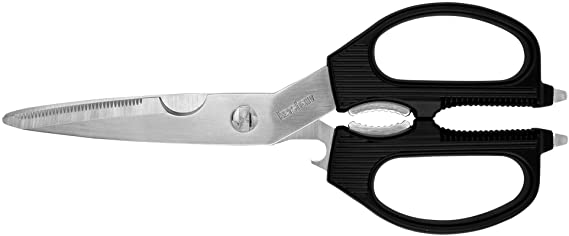 Kershaw Taskmaster Shears, Multi-Purpose Shears, Multifunctional Scissors with 3.5 Inch Blades (1121), Black, Regular