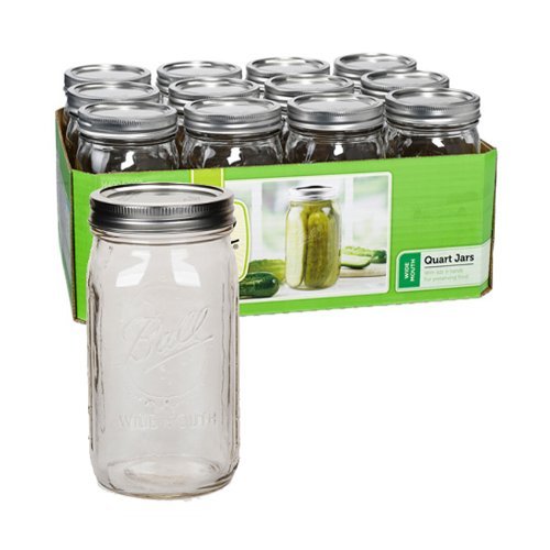 Ball Mason "PINT" Jars Wide-Mouth Can or Freeze - 24 Pack