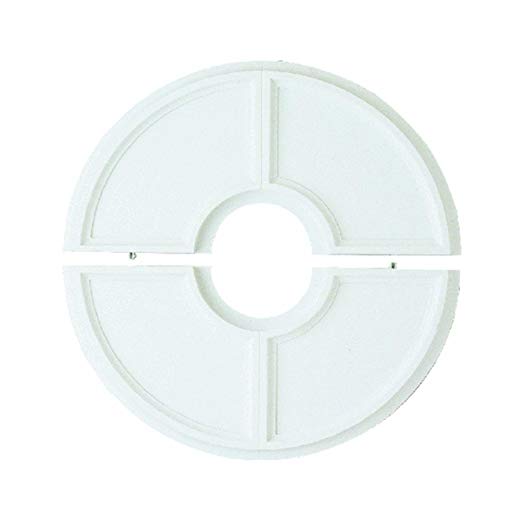 Westinghouse 7703400 Split Design Molded Plastic Ceiling Medallion, White