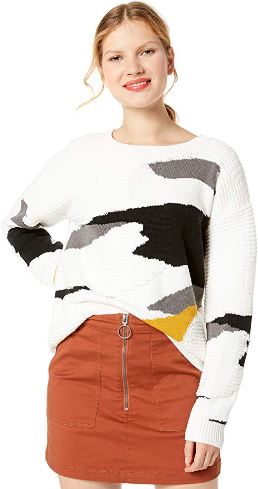 Cable Stitch Women's Vintage Intarsia Pullover Sweater