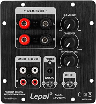 Lepai LP210PA 2x30W   60W 2.1 Channel Mini Plate Amplifier TPA3118