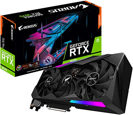 Gigabyte AORUS GeForce RTX 3070 MASTER 8GB Graphics Card