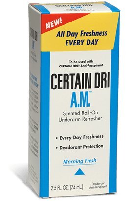 Special Pack of 5 Roll On DSE HEALTHCARE SOLUTIONS CERTAIN DRI AM ANTI PERSPIRANT 2.5 oz, Morning Fresh Scent