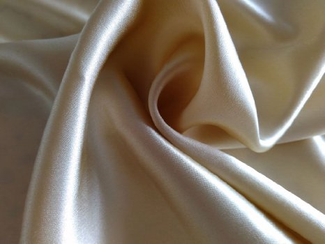 Silklover 100% Pure Mulberry Silk Pillowcase Available Both Sides in Multiple Colors Standard Queen Champagne