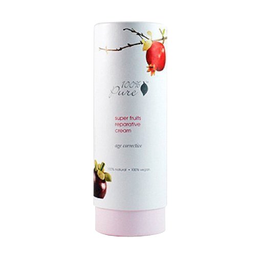 100% Pure: Super Fruits Reparative Cream, 1.6 oz, Contains Vitamins and Antioxidants To Reduce the Appearance of Lines and Wrinkles, and Increase Skin Firmness