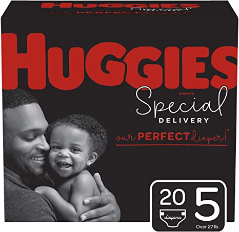 Huggies Special Delivery Hypoallergenic Diapers, Size 5 (27  lb.), 20 Ct, Jumbo Pack