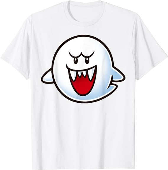 Nintendo Super Mario Boo Face Graphic T-Shirt T-Shirt