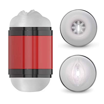 Male Masturbator Cup Adult Sex Toys, 3D Realistic Crystal Masturbator, Double Ends Stroker Male Masturbators