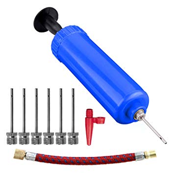 Paxcoo Ball Pump with 7 Pcs Needles and 1 Pcs Adapter for Basketball, Football, Balloons, Volleyball, Rugby and other inflatables