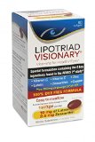 Lipotriad Visionary AREDS2 Based Eye Vitamin and Mineral Supplement - 2 Mo Supply 1 Per Day 60 Softgels -Contains ALL 6 Key Ingredients found in the AREDS 2 Study including 10mg of Lutein 25mg of Zeaxanthin  Fish Oil - 100 DYE FREE - Safe for Smokers