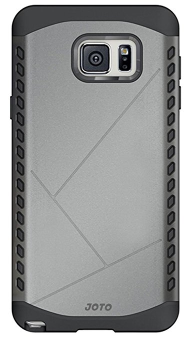 Samsung Galaxy Note5 Armor Case - JOTO Hybrid Dual Layer Armor Galaxy Note 5 Cover Case, Protective Case for Samsung Galaxy Note 5, SM-N920 (Grey)