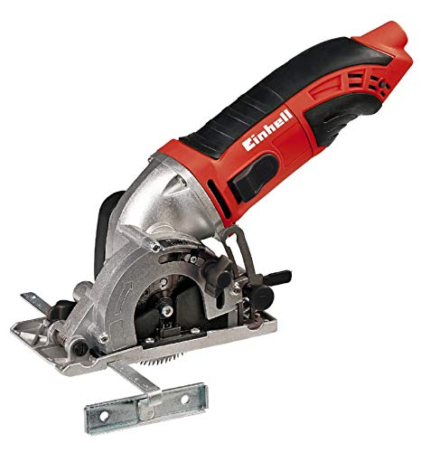 Einhell TC-CS 860/2 Kit Mini Circular Saw with Robust Blades and Tool Bag - Red