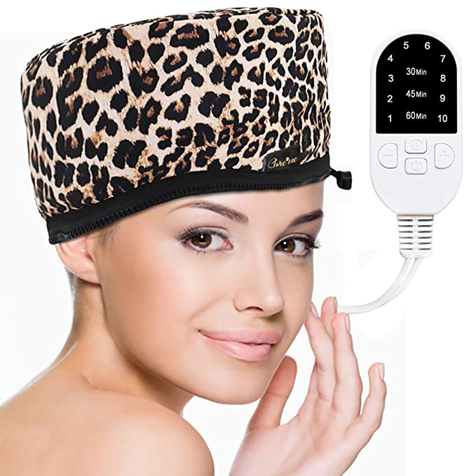 Corded Electric Thermal Heat Cap for a Deep Hair Conditioning, Get a Salon Hair Spa Treatment At Home for Dry, Frizzy, Damaged, Unruly Hair