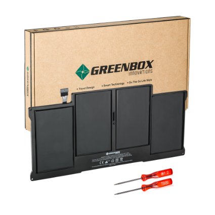 GreenBox Innovations New Laptop Battery for Apple A1377 A1369 Late 2010 Mid 2011 Mid 2012 Mid 2013 Early 2014 Macbook Air 13 inch also fit A1405 A1466 A1496 661-5731 MC503 MC504 Li-Polymer  55Wh