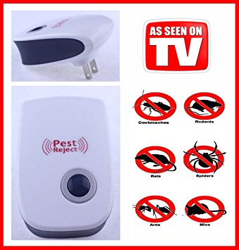 Eliminator HT - Electronic Ultrasonic Pest Control Repeller - Mosquito Defense - Bug Repellant Indoor Home Insect Deterrent Cockroaches Spider Mosquito Mouse Mice ( New Arrival 2017 )
