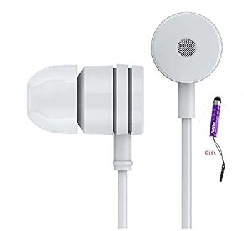 AMBM, New Original 3.5mm Xiaomi Piston Simple version In-Ear Earphone Headphone Headset Earbud with Remote & Mic for Smartphone - White  1 Stylus Pen Gift