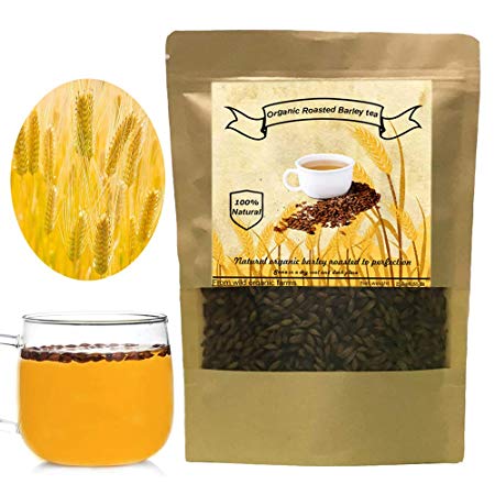 Organic Barley Tea, Roasted Barley, Caffeine Free, Acid Free, Sugar Free (250g/0.55 Ib)