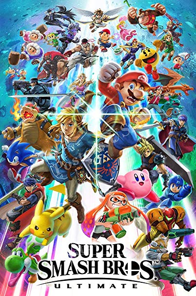MCPosters Super Smash Bros Ultimate Switch Poster GLOSSY FINISH - NVG230 (24" x 36" (61cm x 91.5cm))