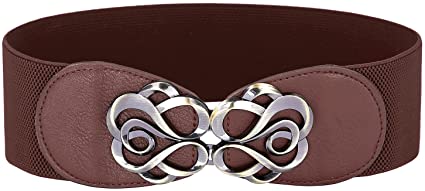 Women Stretchy Vintage Dress Belt Elastic Waist Cinch Belt CL413
