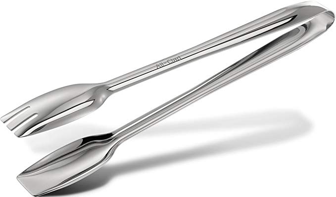 All-Clad T234 Stainless Steel Cook Serving Tongs, Silver