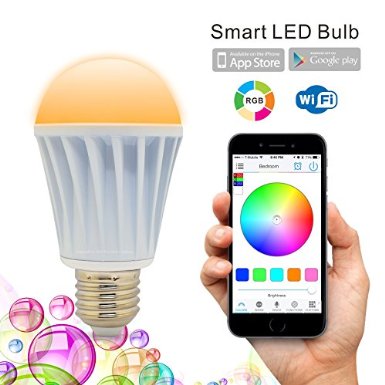 Flux WiFi Smart LED Light Bulb - Smartphone Controlled Multicolored Lights