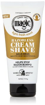 Softsheen Carson Magic Razorless Smooth Shave Cream for Men, 6 Ounce
