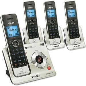 VTech LS6426-4 DECT 6.0 Expandable 4 Handset Cordless Phone System with Digital Answering Device, Caller ID and Push-to-Talk Intercom