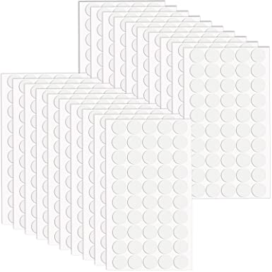 1000 Pieces Adhesive Putty Round Sticky Poster Tacky Putty Reusable and Removable Double-Sided Stickers Wall Safe Mounting Putty for Hanging Pictures Poster Photo Frames