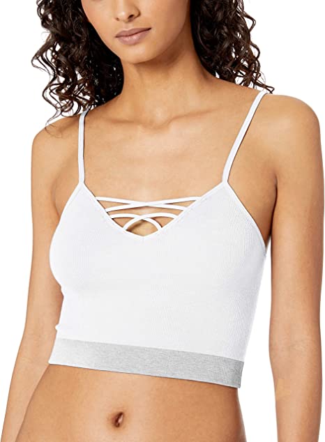 Mae Women's Seamless Criss-Cross Crop Bralette