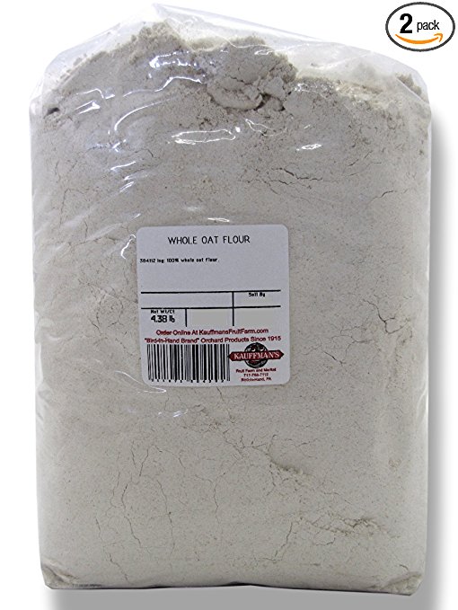 Bulk Whole Oat Flour, 4.5 Lb. Bag (Pack of 2)