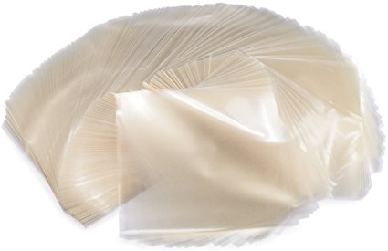 Crinklee Clear Caramel, Candy and Chocolate Wrappers - Natural Cellophane - 1000 Square Sheets, 5x5 Inches - Eco-Friendly and Biodegradable