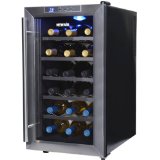 NewAir AW-181E Space Saver 18 Bottle Thermoelectric Wine Cooler Stainless Steel