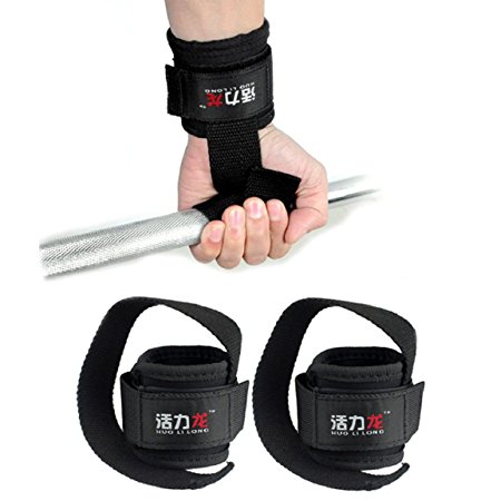 Changeshopping Gym Power Training Weight Lifting Straps Wraps Hand Bar Wrist Support